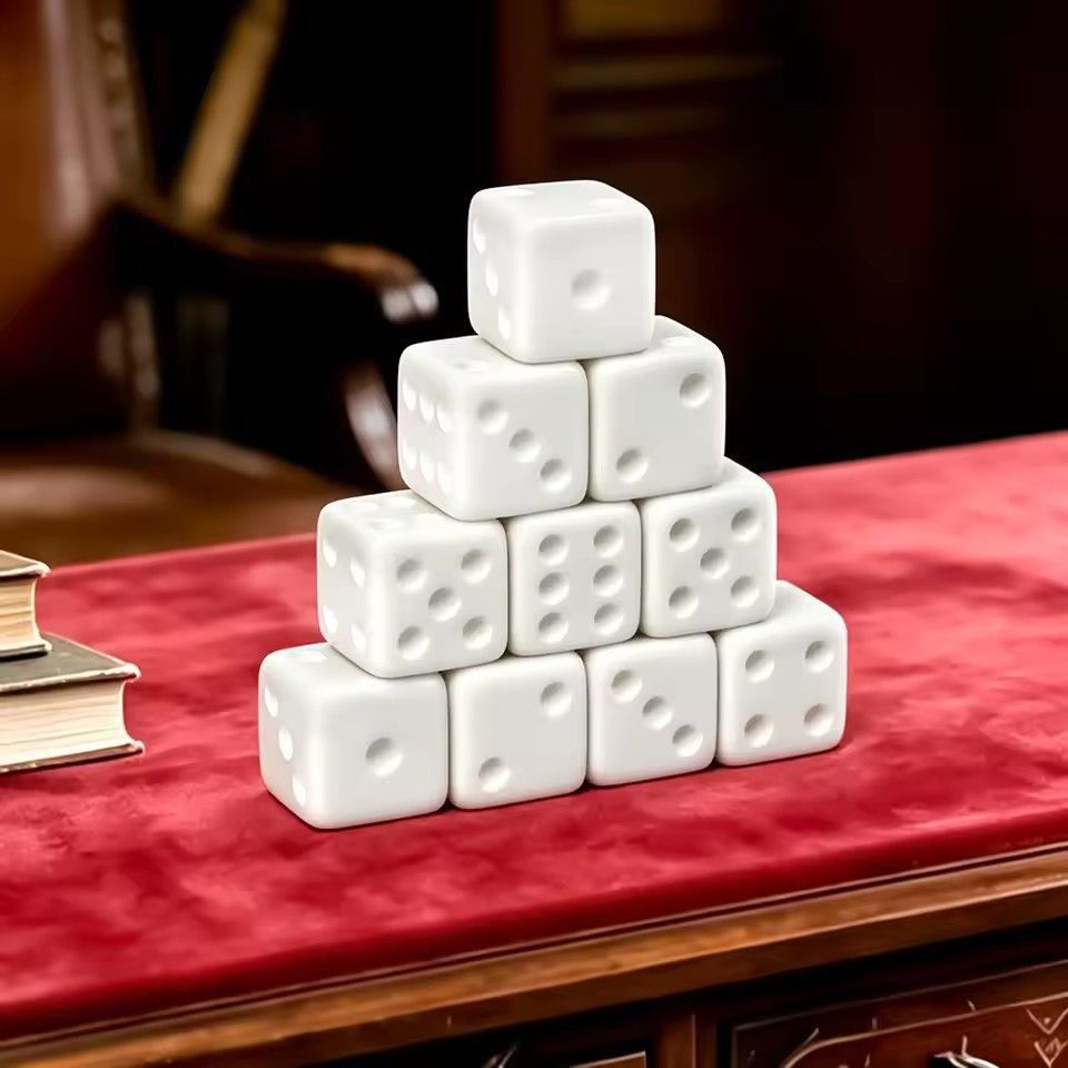 Puzzle Blank White - 10 шт./набор пустых белых игральных костей