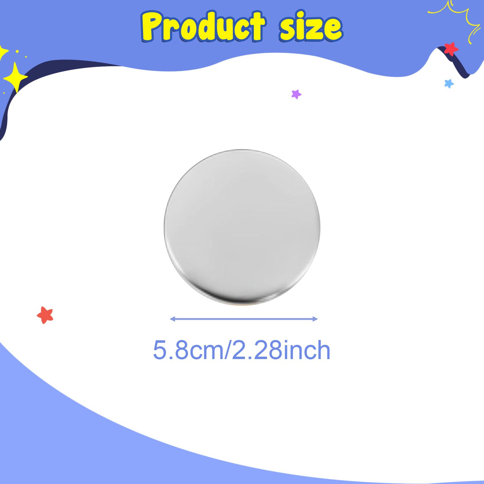 Button Badge Blank - Набор для изготовления значков: металлические заготовки,