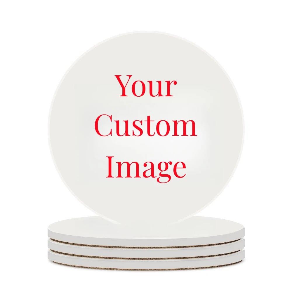 Coaster Sublimation Blank - Круглые подставки с индивидуальным принтом, абсорбирующие