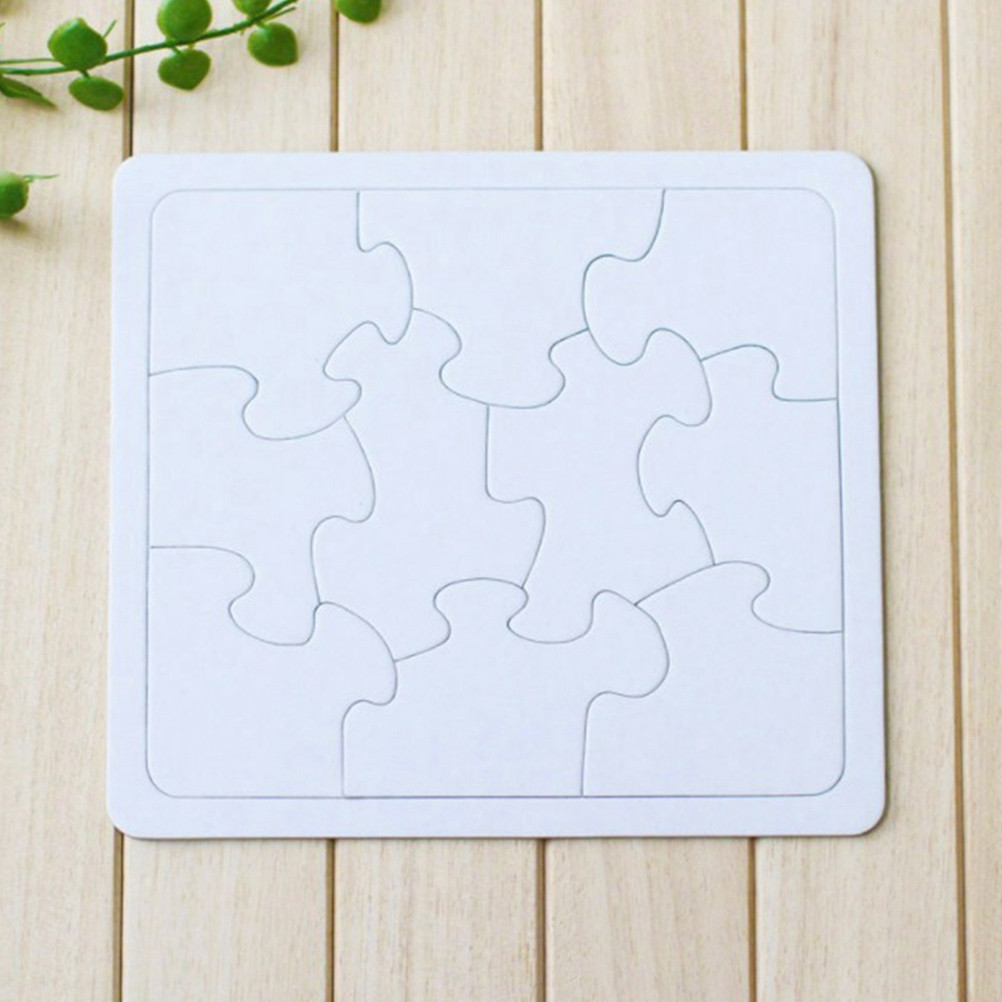 Puzzle Blank White - Набор из 4 заготовок для раскрашивания: