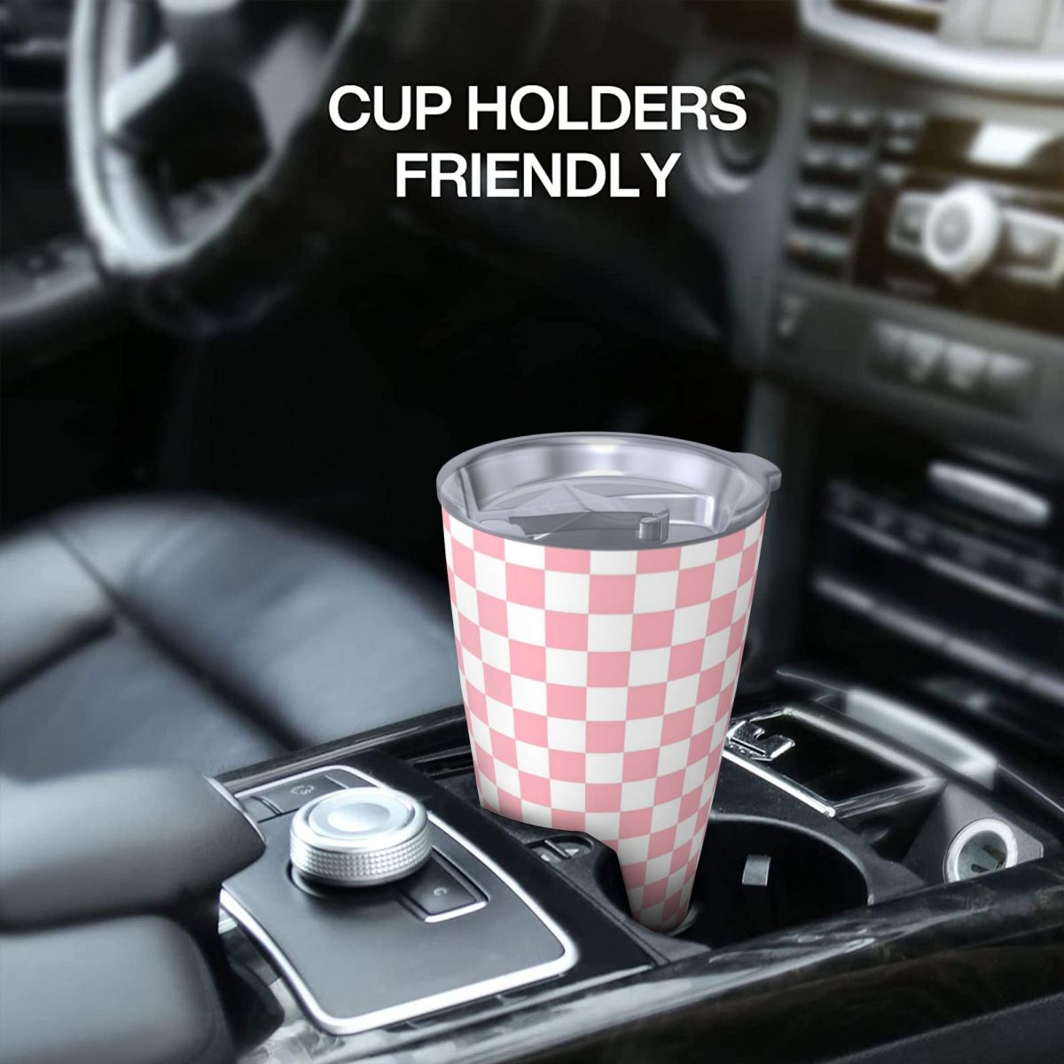 Розовый, белый, шахматный узор – обзор и цена Tumbler 20Oz White