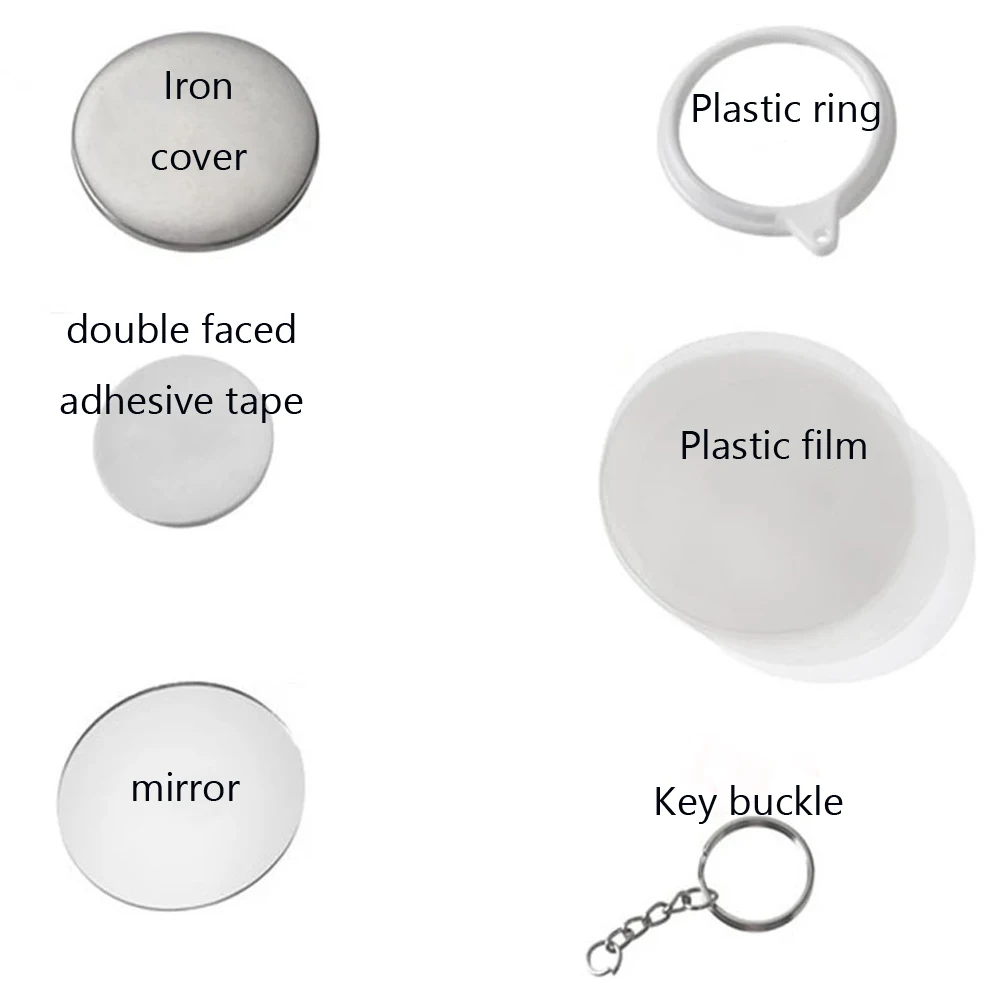 Новинка, 100 шт., брелок для к – обзор и цена Button Badge Blank